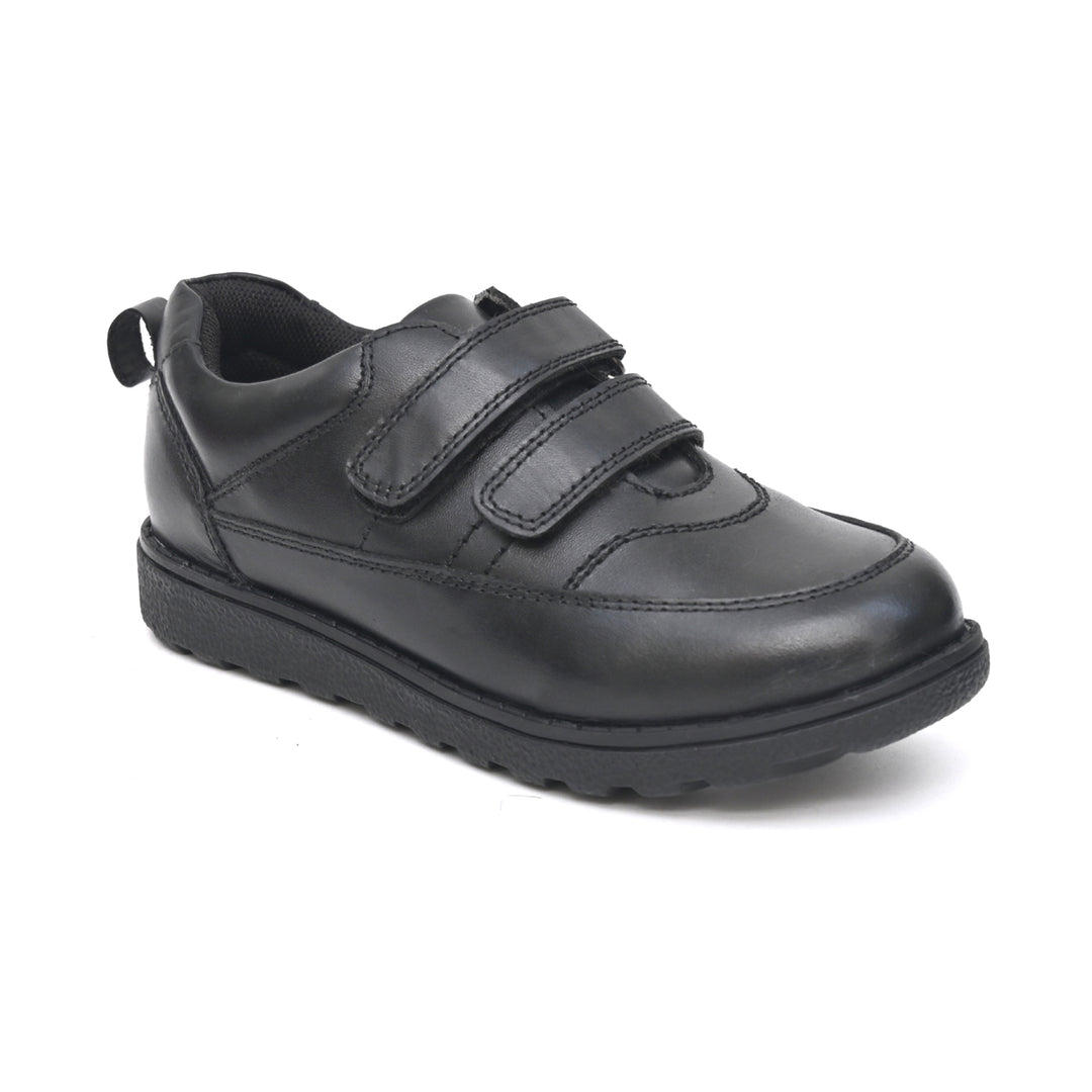 ALBERT Genuine Leather Black Dual Size technology School Shoes