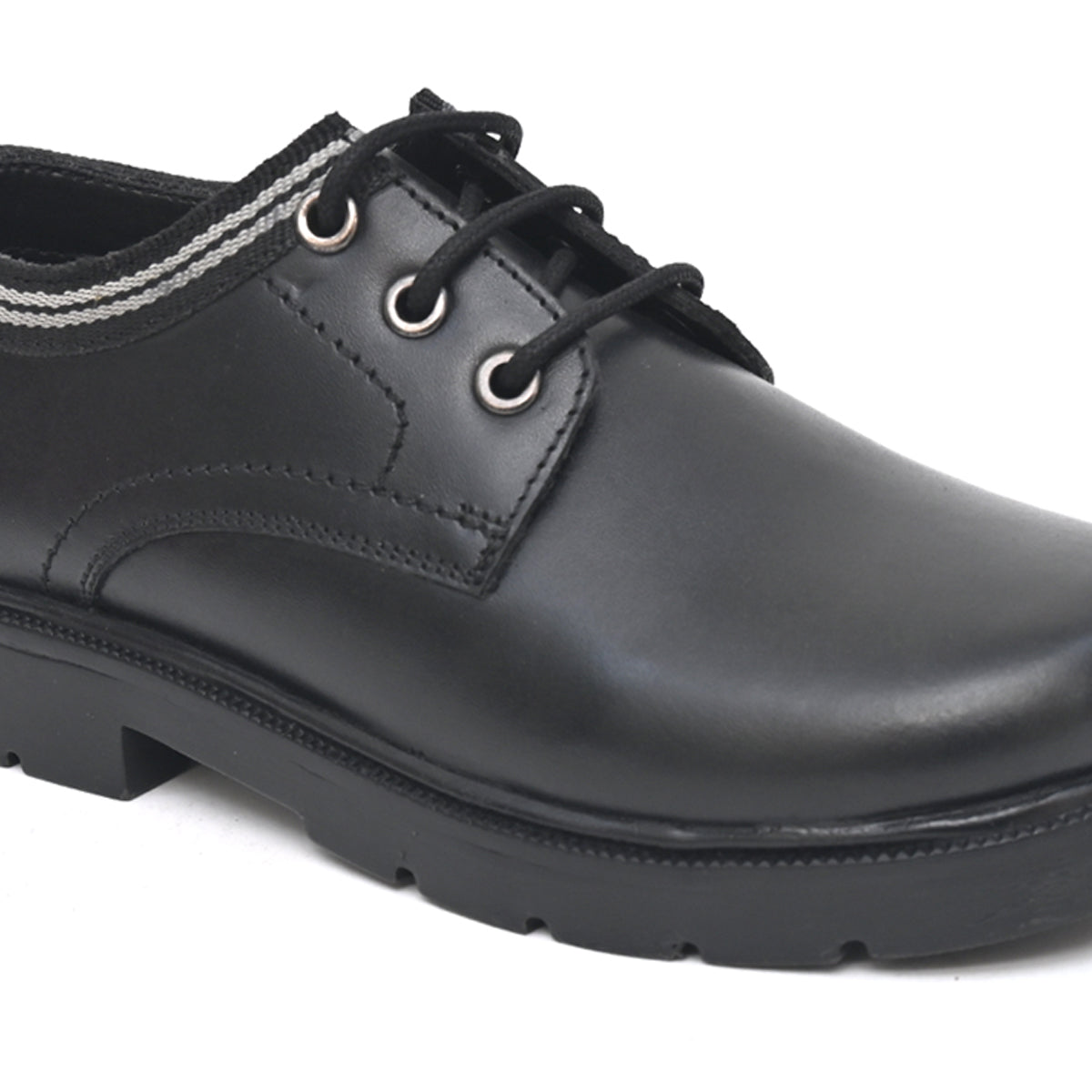 HARRY Genuine Leather Black Dual Size technology School Shoes for Boys