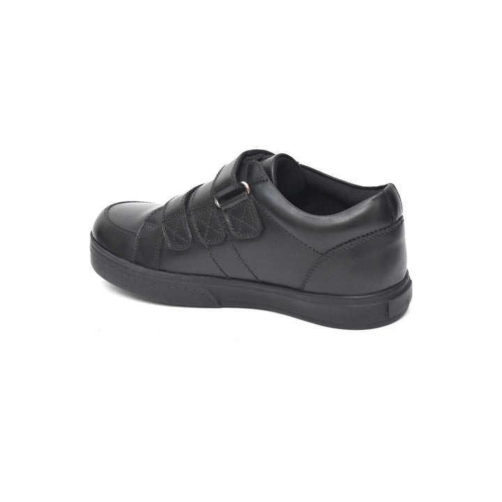 GEORGE Genuine Leather Black Dual Size technology School Shoes