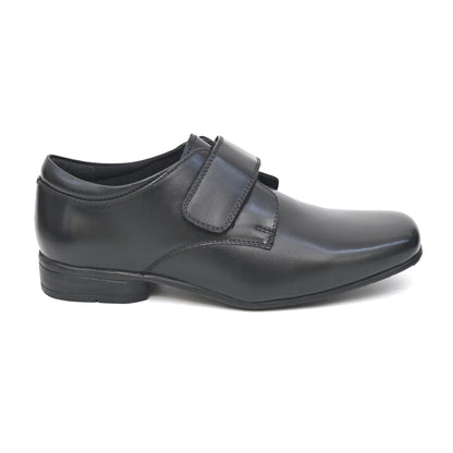 JOHN Genuine Leather Black Dual Size technology School Shoes