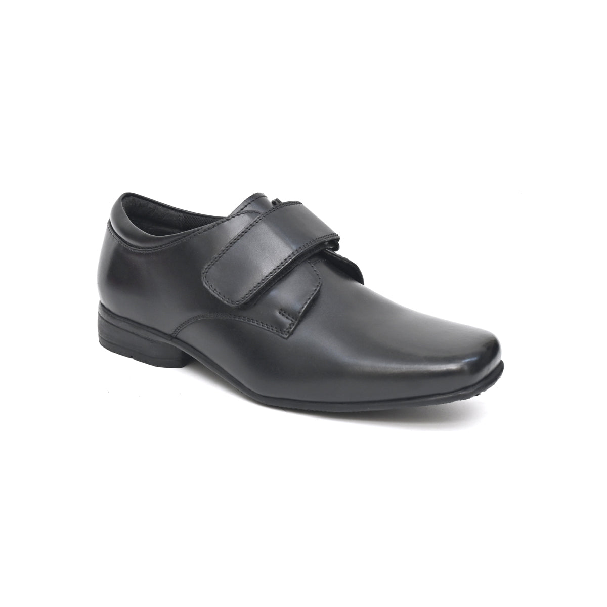 JOHN Genuine Leather Black Dual Size technology School Shoes