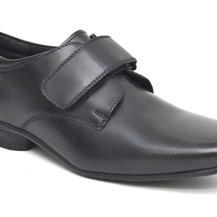 JOHN Genuine Leather Black Dual Size technology School Shoes