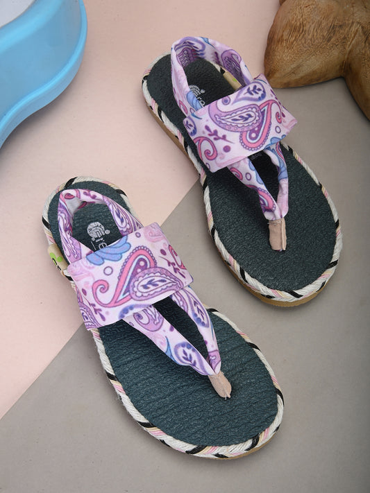 Cinderella Paisley Print Yoga Mat Sandals for Kids