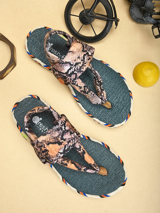 Cinderella Snake Print Yoga Mat Sandals for Kids