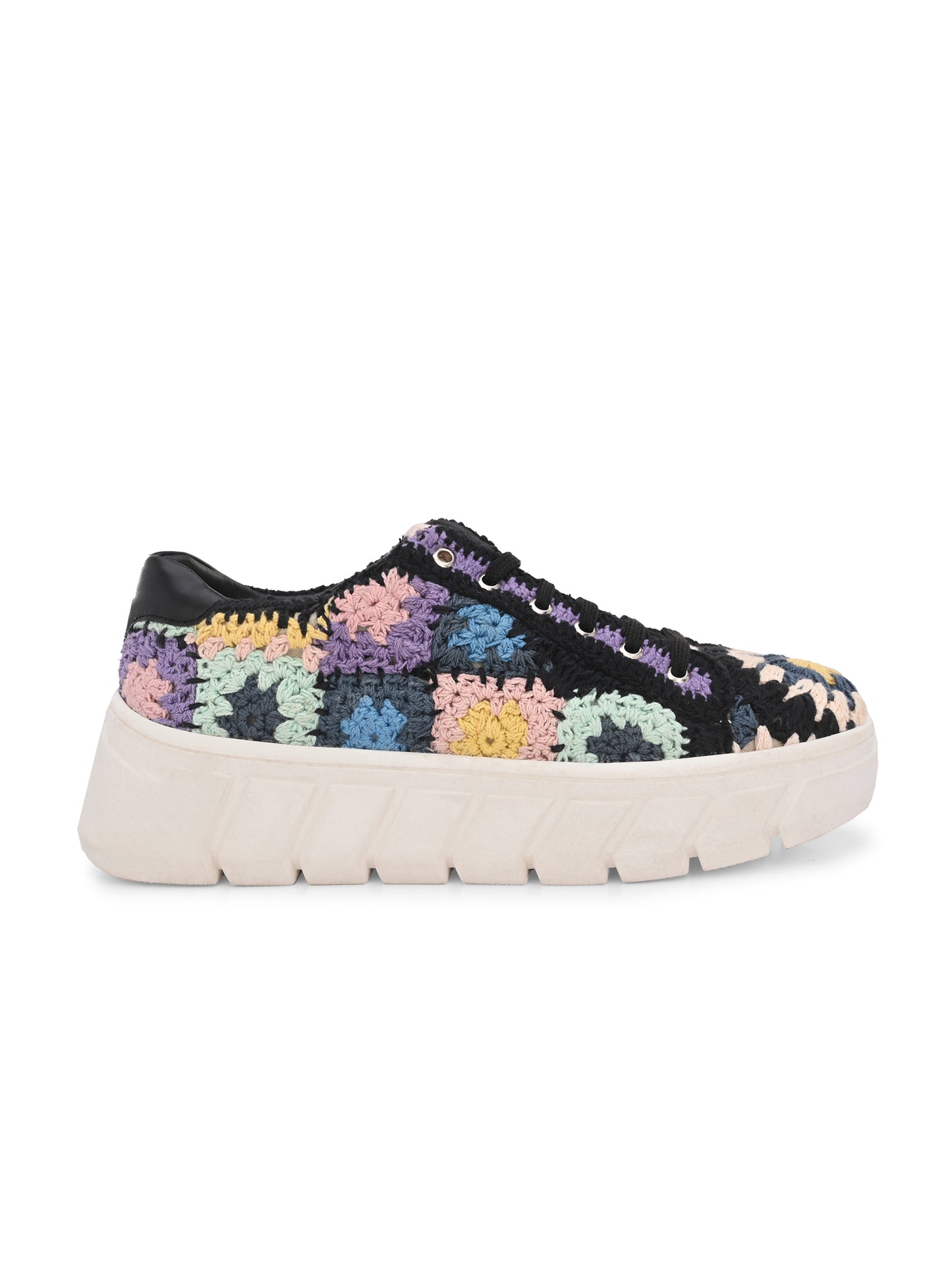 Women's Austria Purple Crochet Sneakers