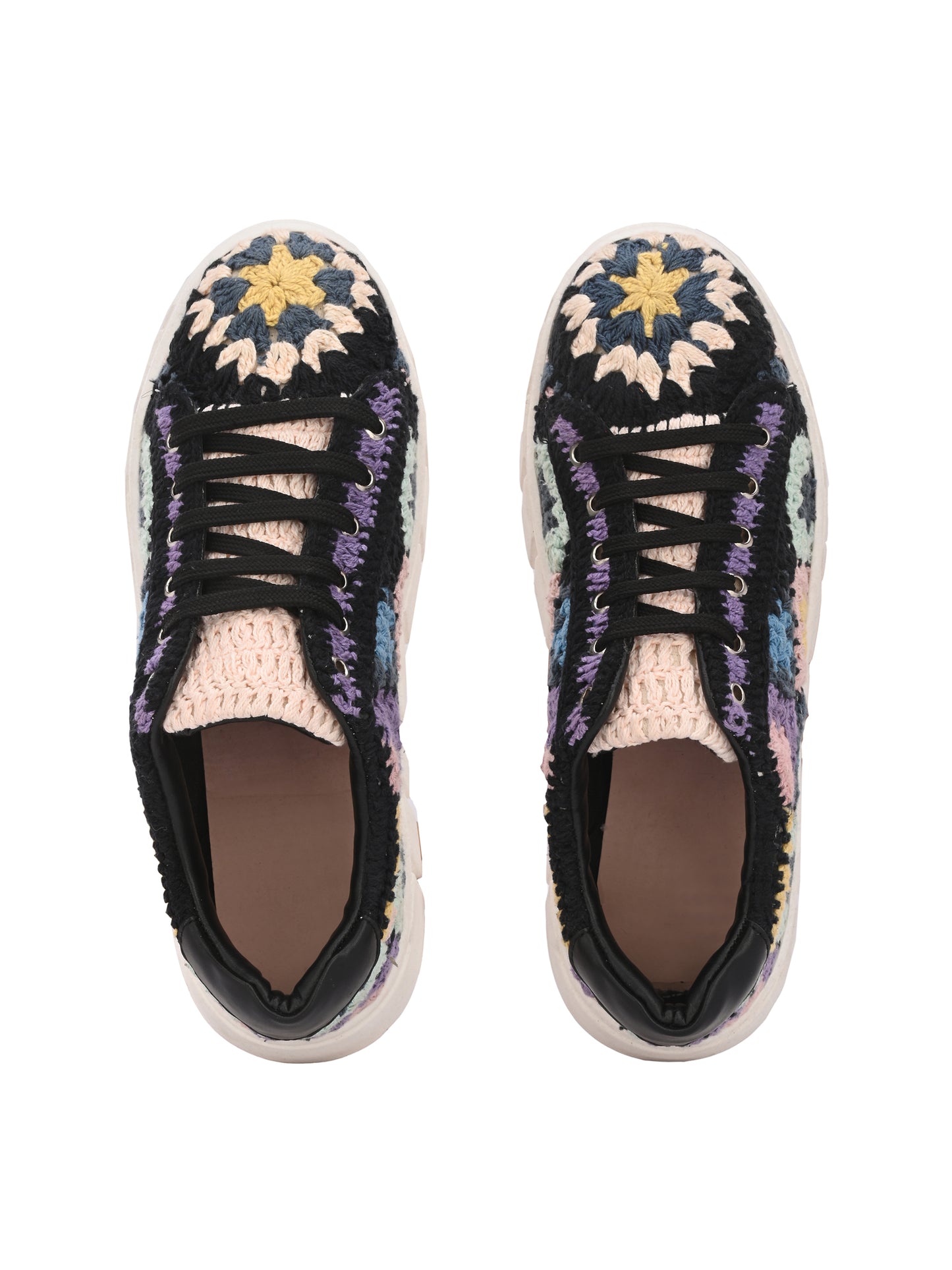 Women's Austria Purple Crochet Sneakers