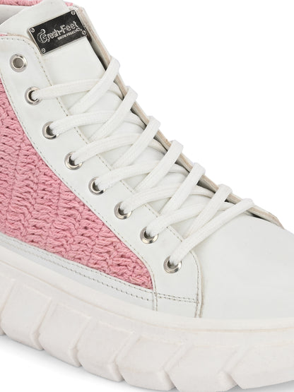 Senorita Pink White Shoes For Women