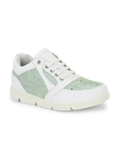 Julian Green White Sneakers for Kids