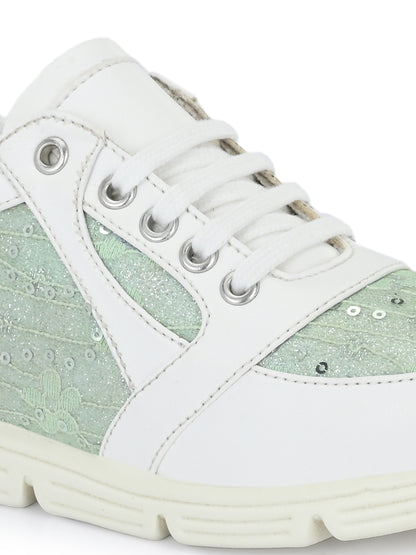 Julian Green White Sneakers for Kids