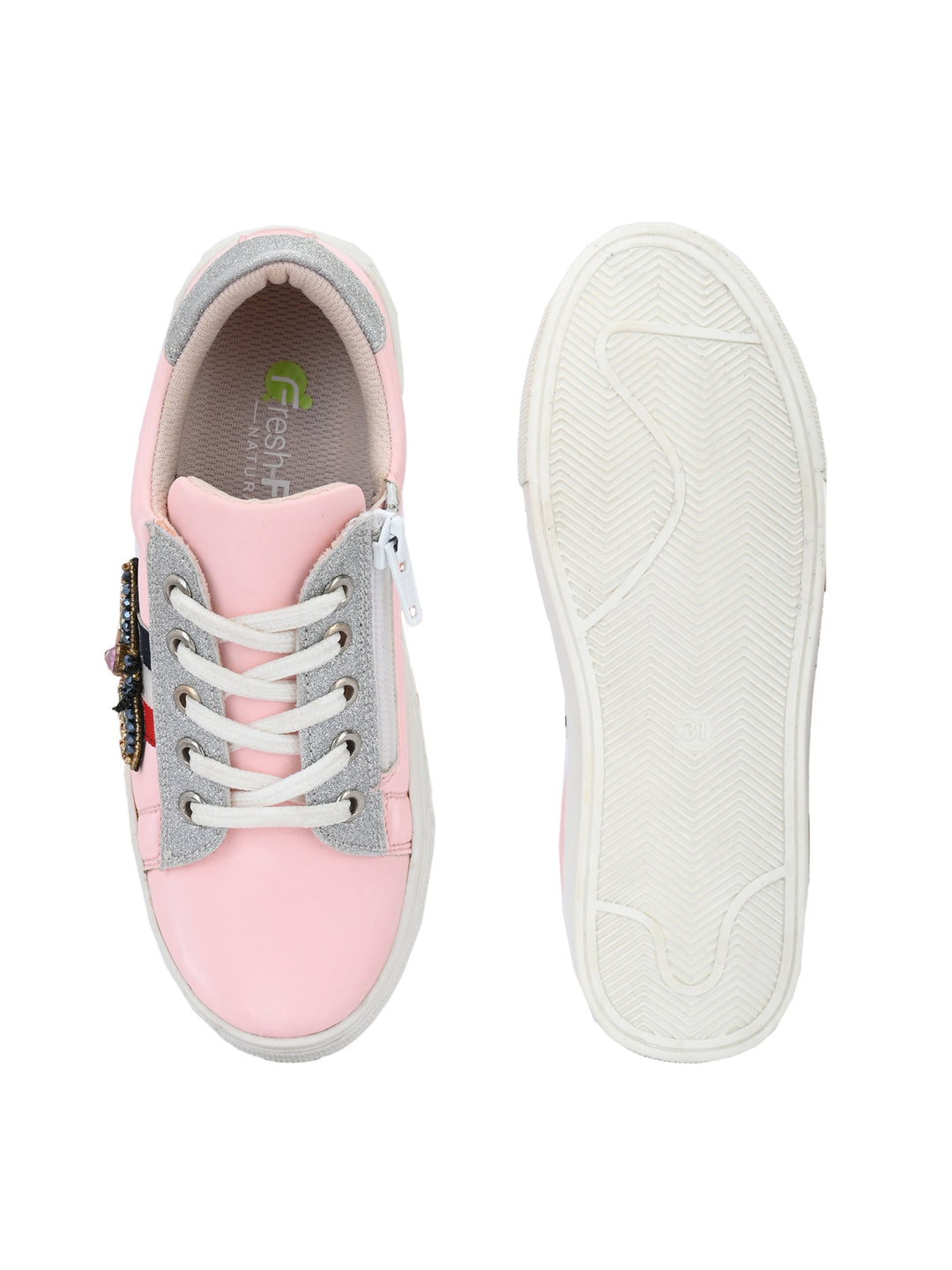 Nice Pink Dual Size technology Shoes for Kids