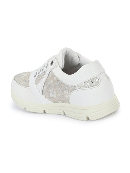 Julian White Sneakers for Girls