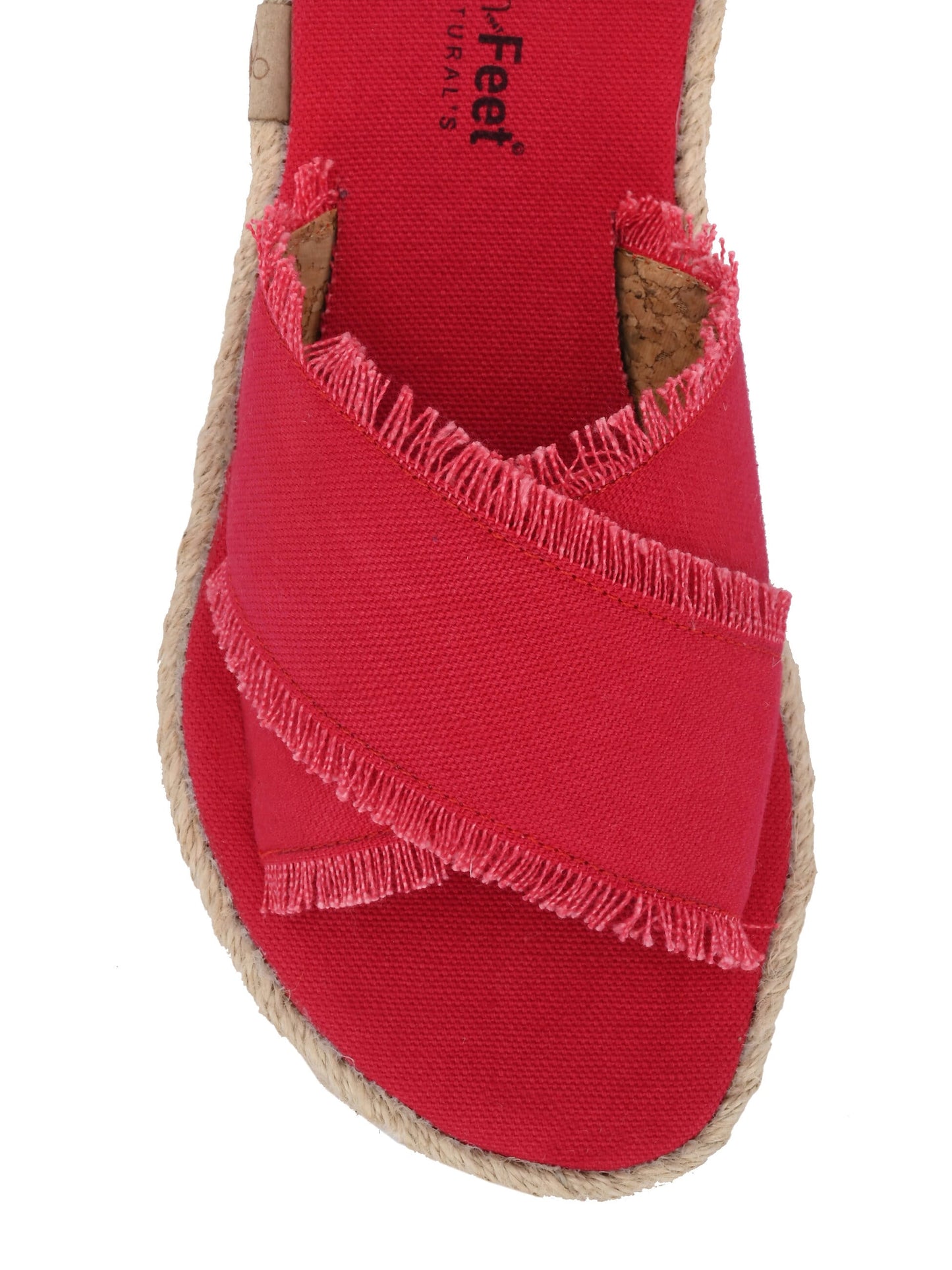 Mithali Red Yoga Mat Sandals for Women