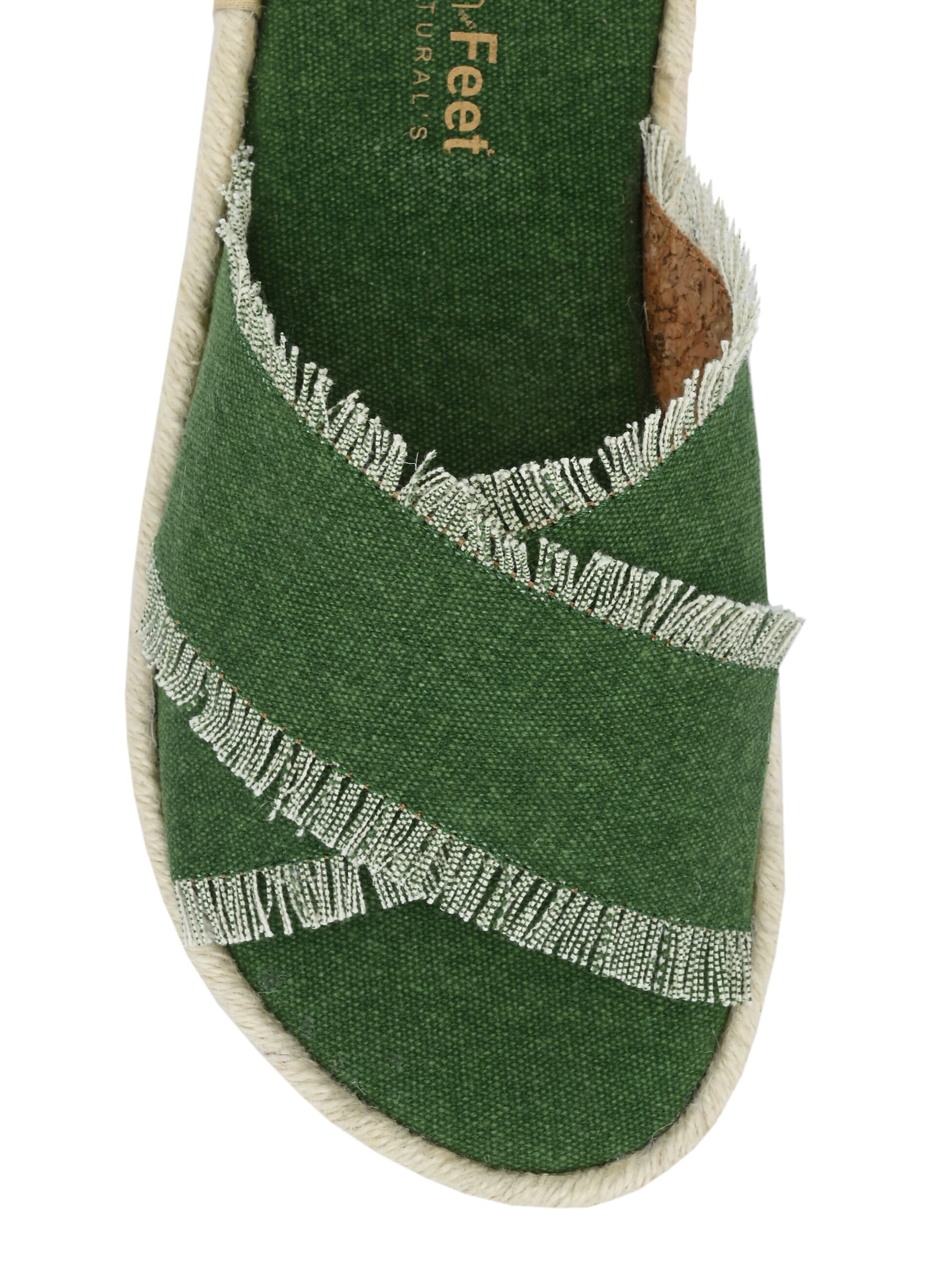 ZIPPED OLIVE GREEN Women Flat Sandals, Size: 36 Eu - 41 Eu at Rs 2299/pair  in Surat