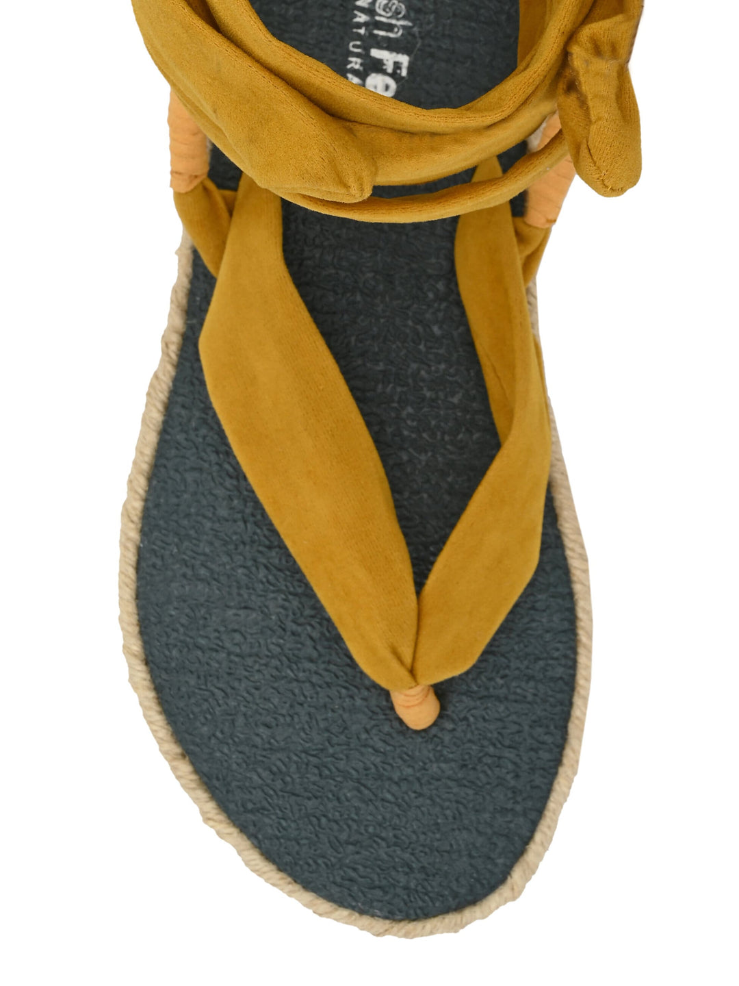 Saina Yellow Yoga Mat Sandals for Women