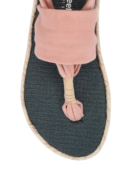 Cinderella Light Peach Yoga Mat Sandals for Women