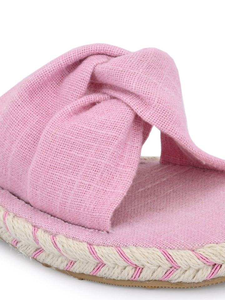 Diana Brushed Pink Yoga Mat Sandals for Women
