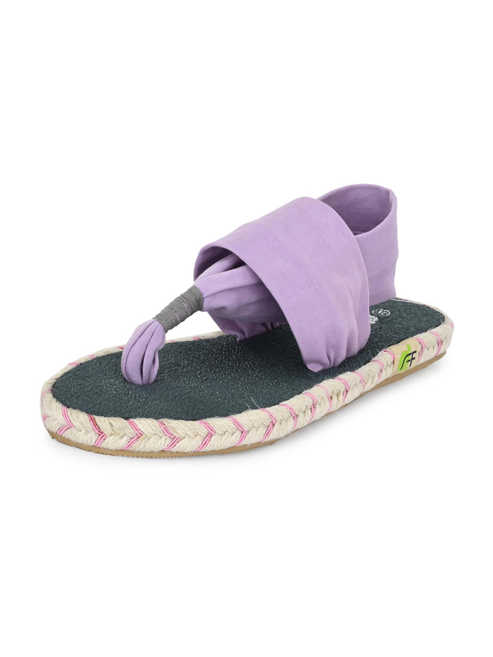 Cinderella Light Purple Yoga Mat Sandals for Women