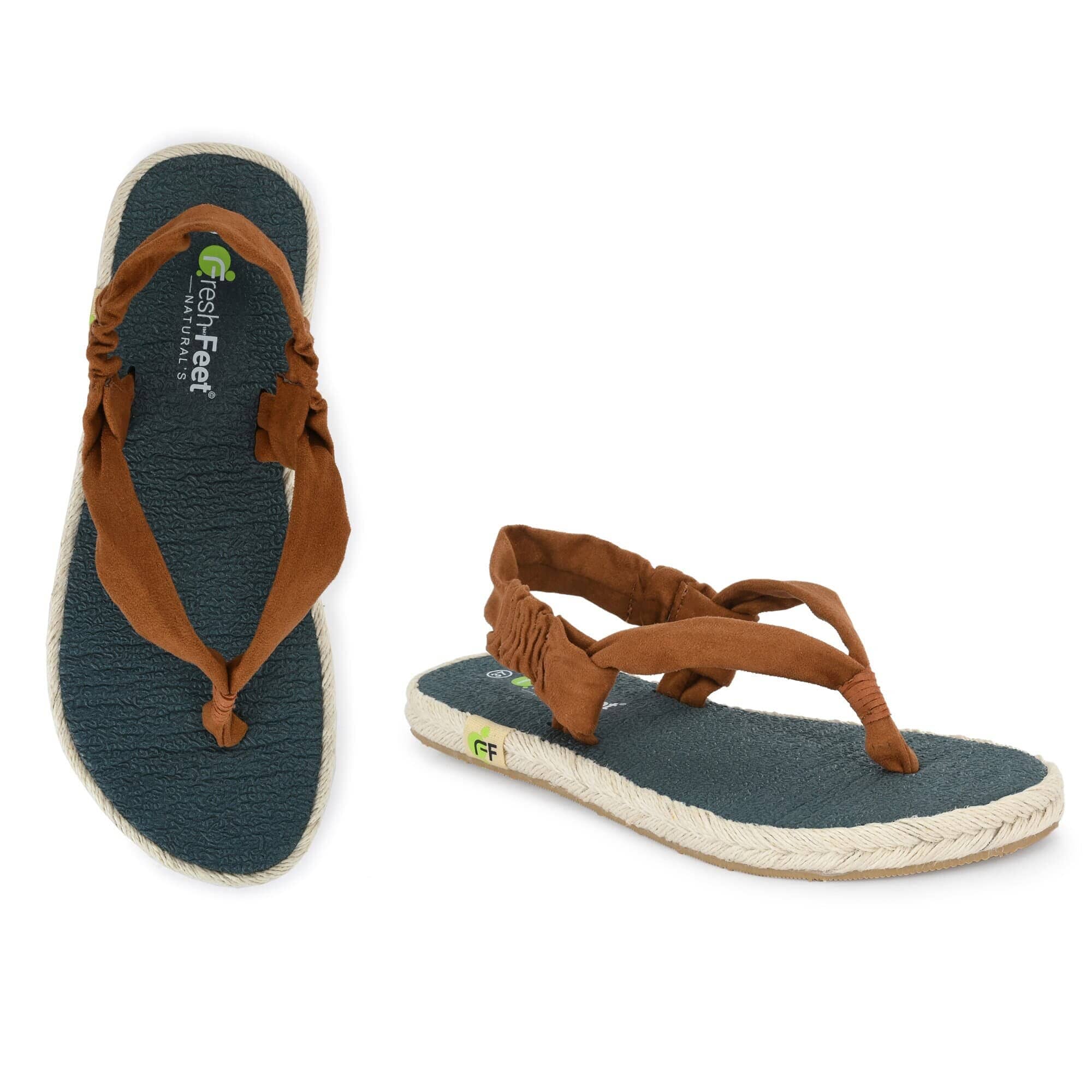 Sandals made out on sale of yoga mats