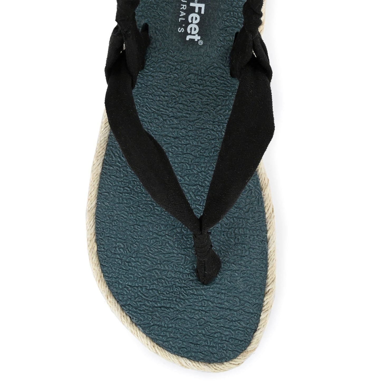 Alexa Black Yoga Mat Sandals for Women