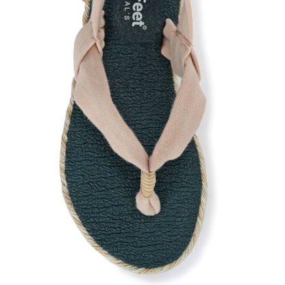 Alexa Cream Yoga Mat Sandals for Kids