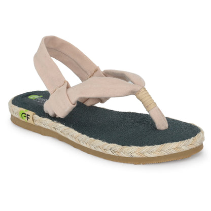 Alexa Cream Yoga Mat Sandals for Kids