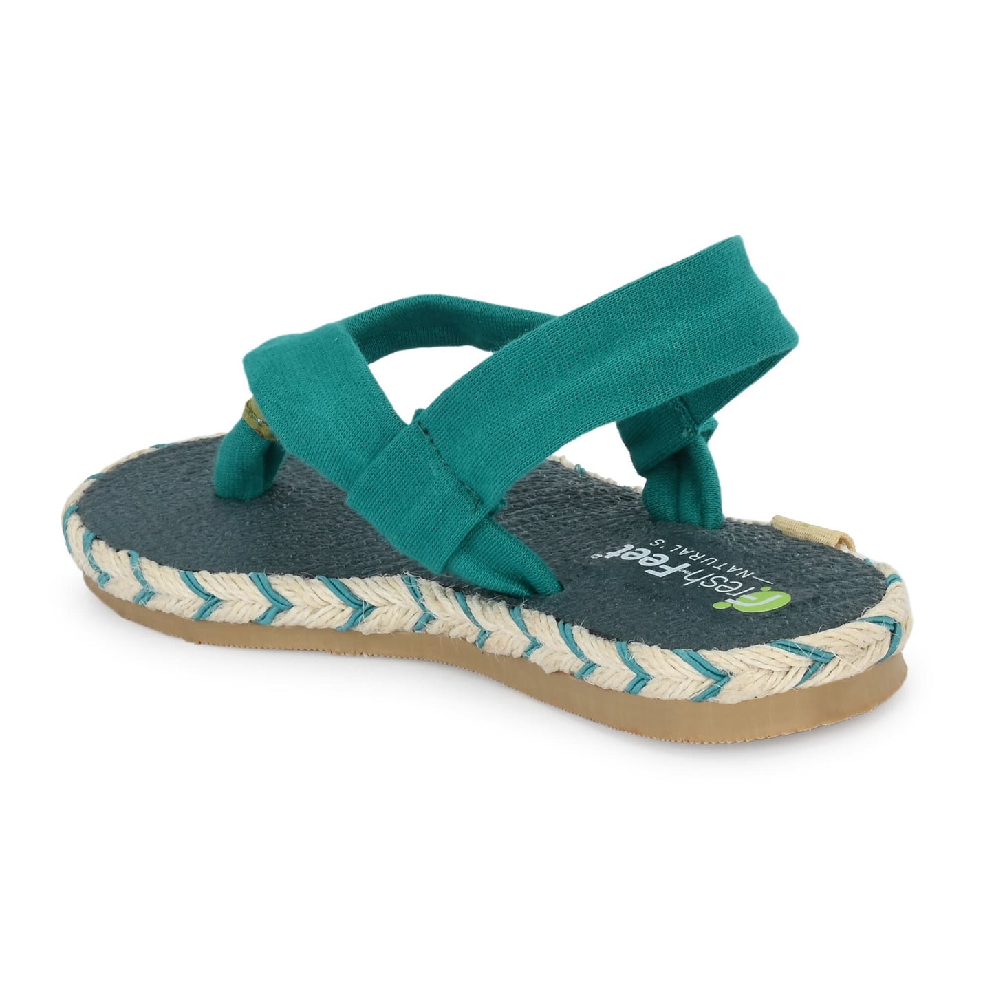 Alexa Teal Yoga Mat Sandals for Kids