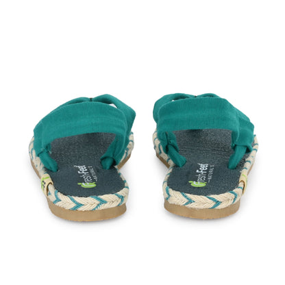 Alexa Teal Yoga Mat Sandals for Kids