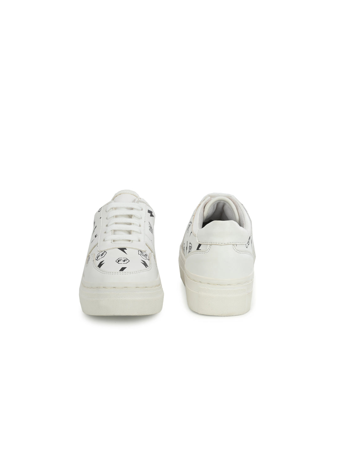 Rockstar White Dual Size technology Shoes for Kids