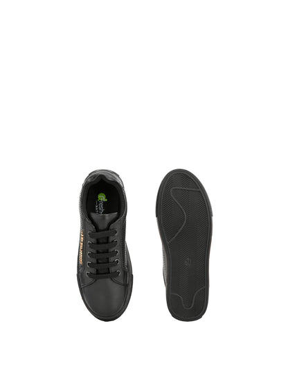 Ronaldo Black Dual Size technology Shoes for Kids