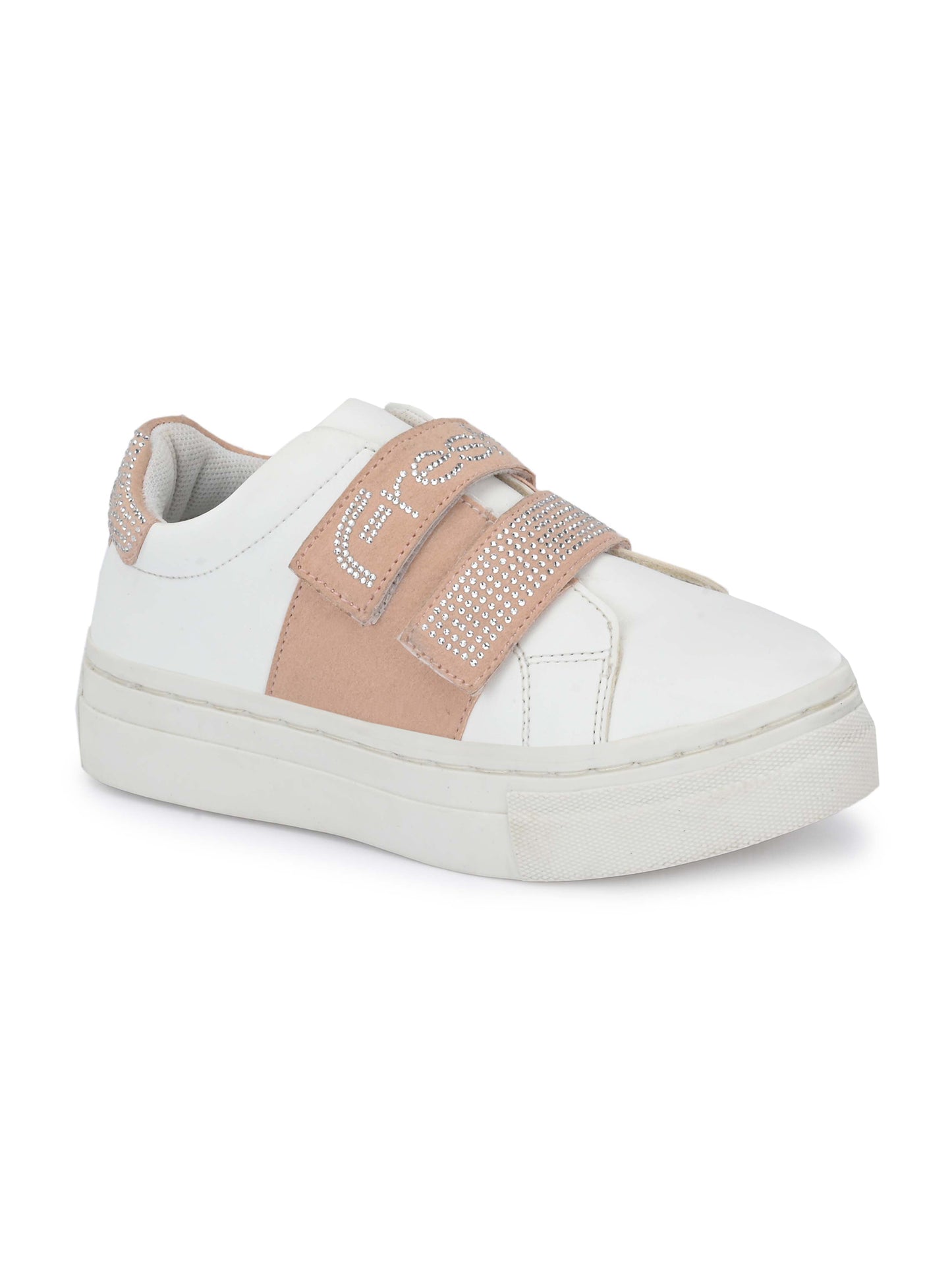 Niko White Pink Shoes for Kids
