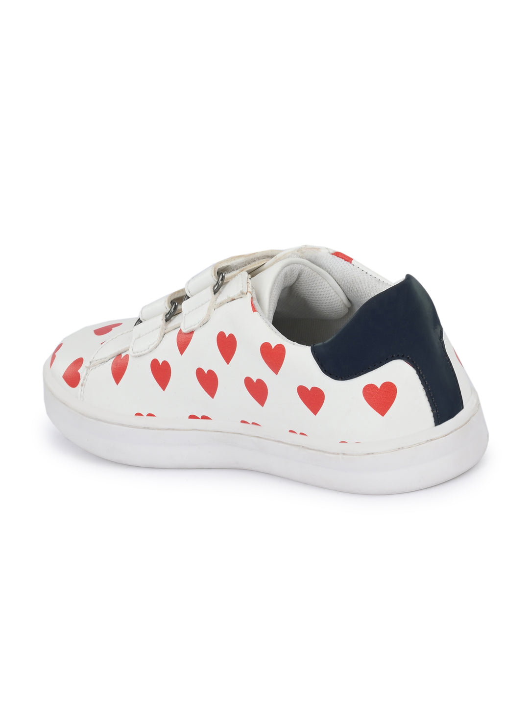 Charlotte White Dual Size Technology Sneakers for Kids