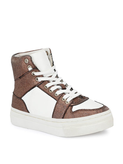 Nick Copper White Shoes for Kids
