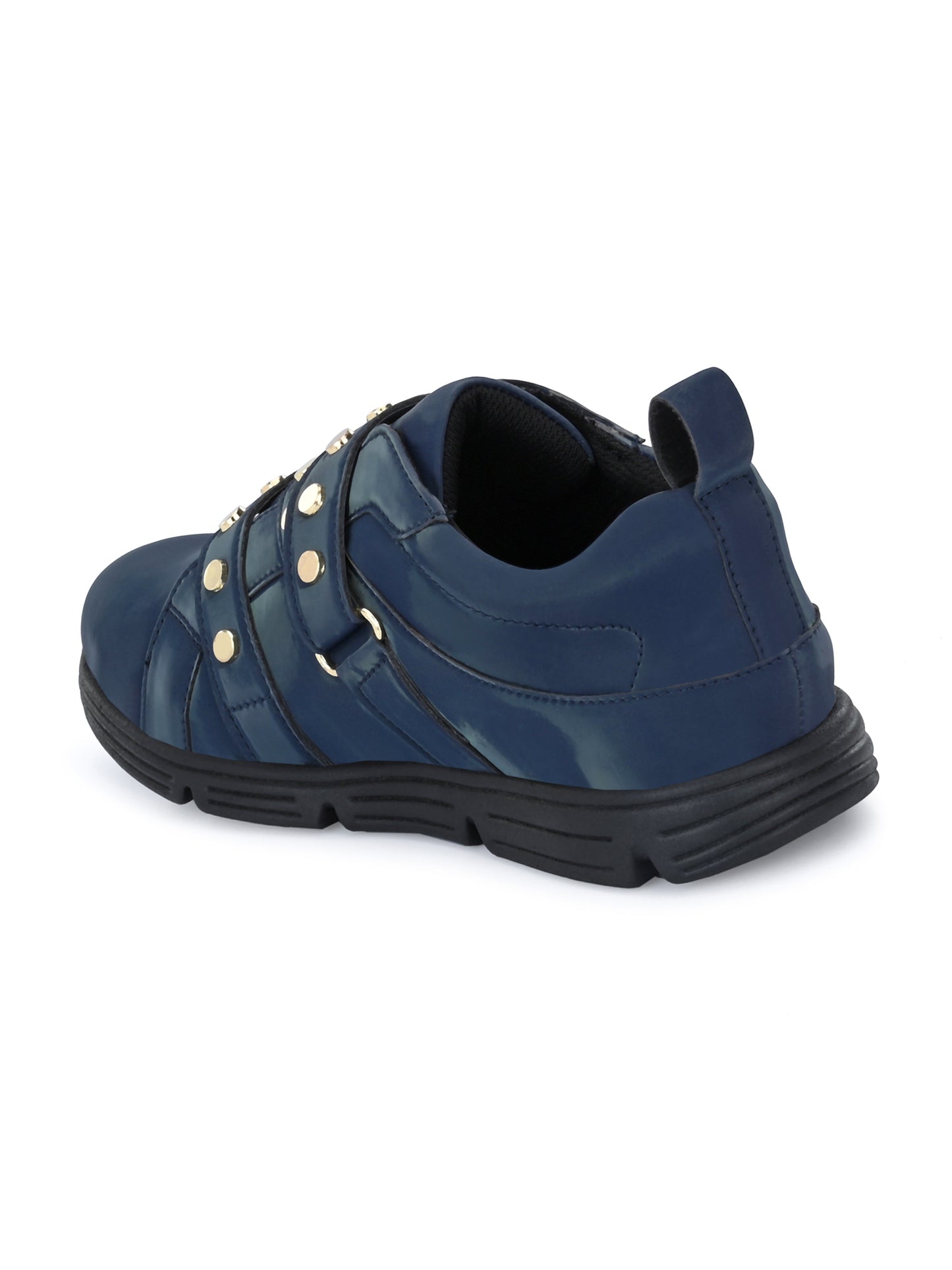 James Navy Blue Dual Size Technology Sneakers for Kids