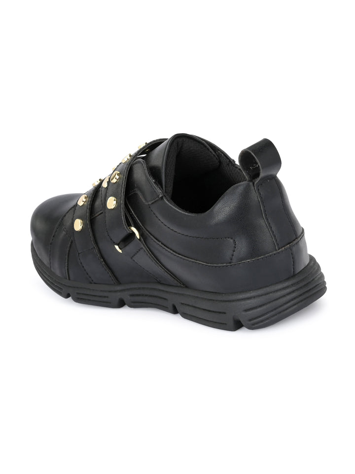 James Black Dual Size Technology Sneakers for Kids