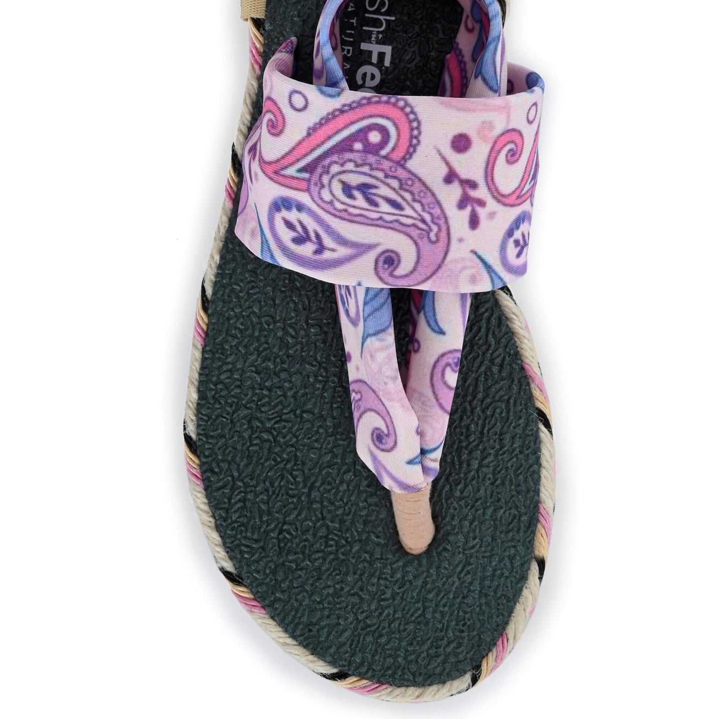 Cinderella Paisley Print Yoga Mat Sandals for Kids