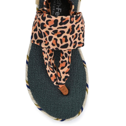 Cinderella Leopard Print Yoga Mat Sandals for Kids