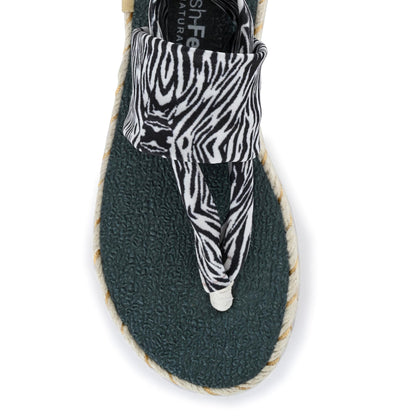 Cinderella Zebra Print Yoga Mat Sandals for Kids