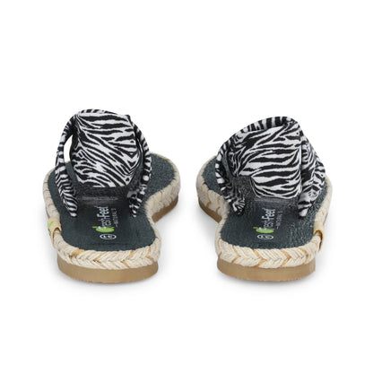 Cinderella Zebra Print Yoga Mat Sandals For Kids