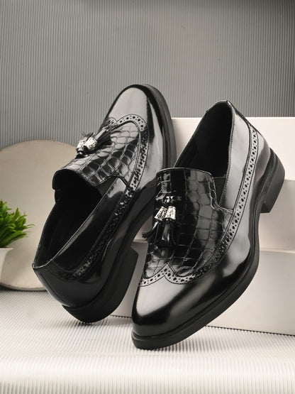 Dappo Black Formal Shoes For Men