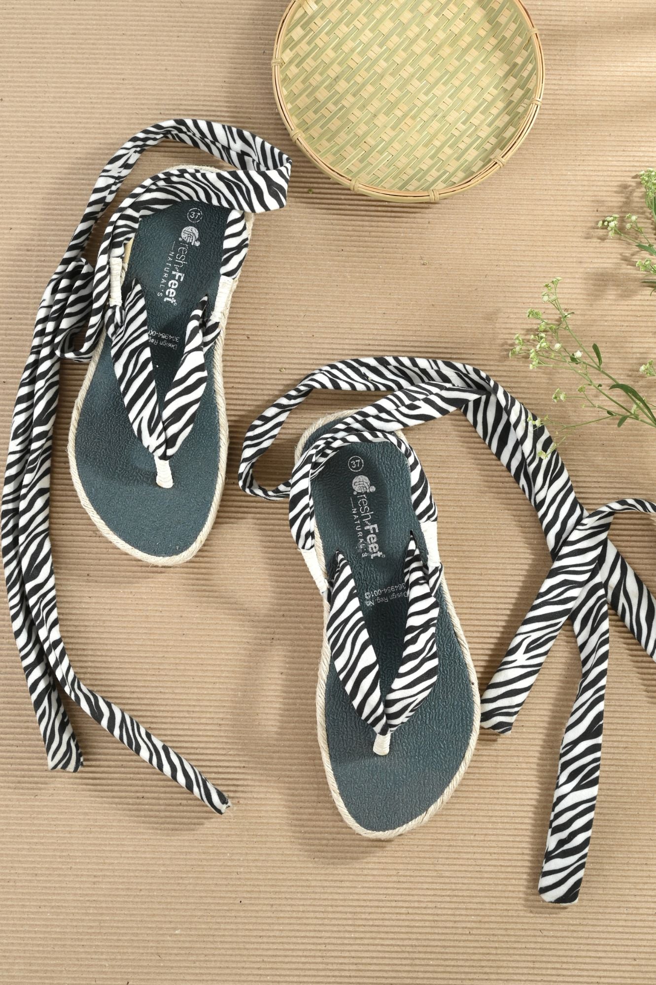 Saina Zebra Print Dr. Slippers For Women