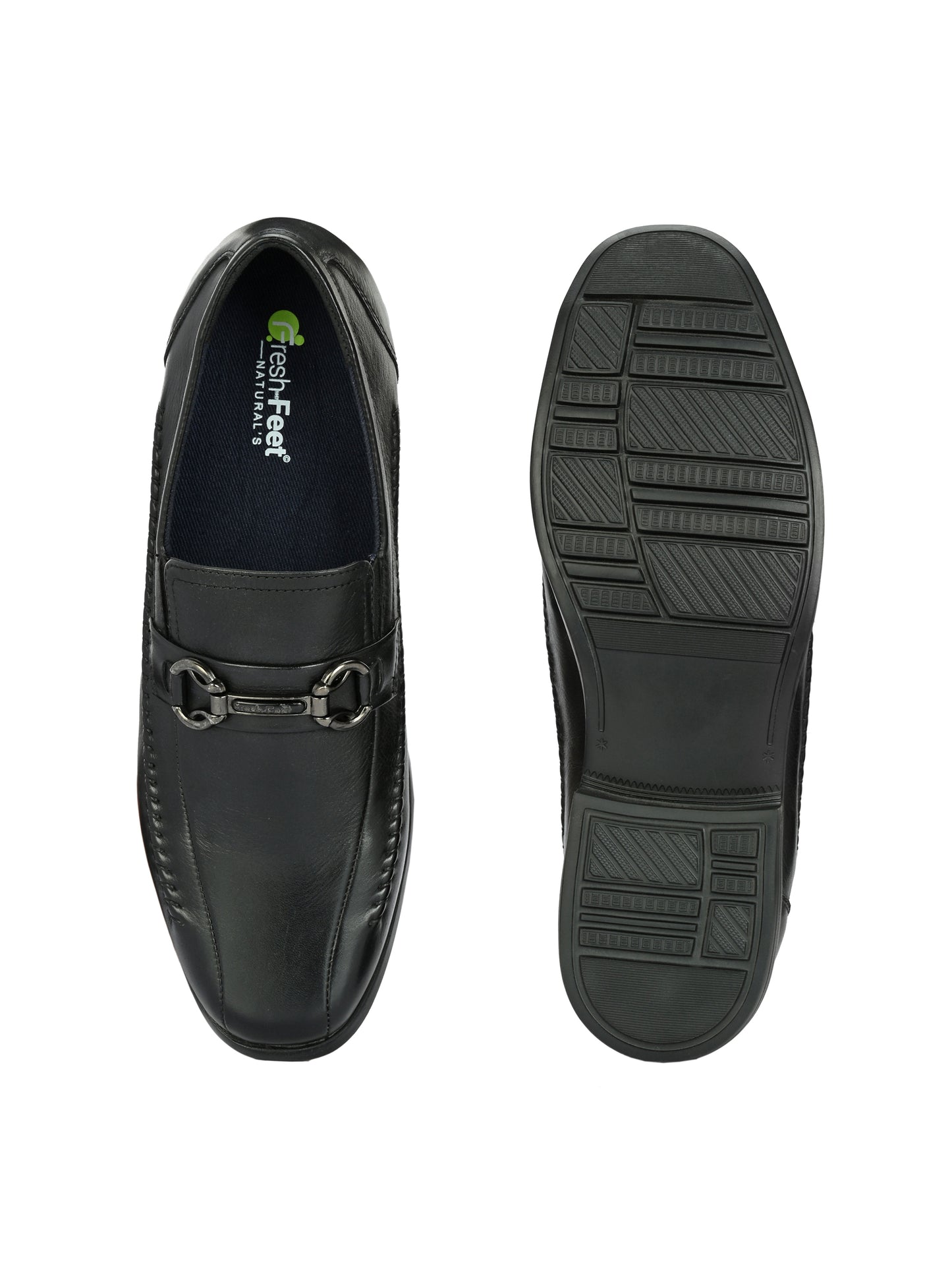 Jace Black Formal Slip-on Shoes For Men