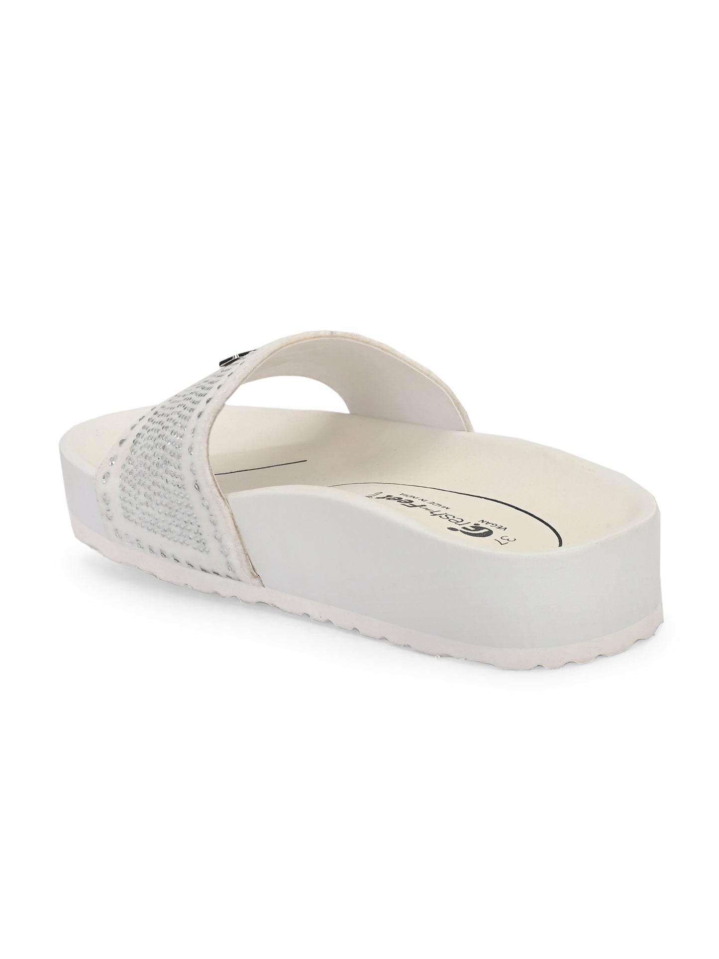 Jessica White Orthopedic Sliders For Women