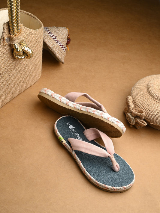 Galaxy Peach Comfy Sandals for Kids