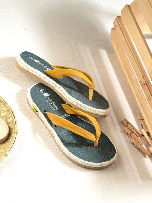 Galaxy Yellow Comfy Sandals for Kids