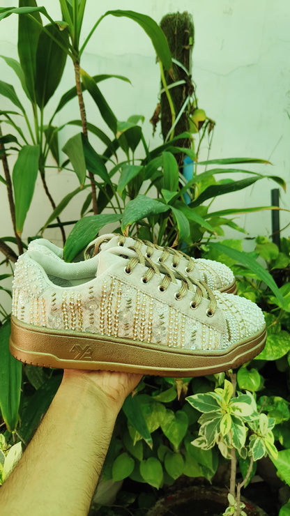 Embroidered Customized Ethnic Sneakers