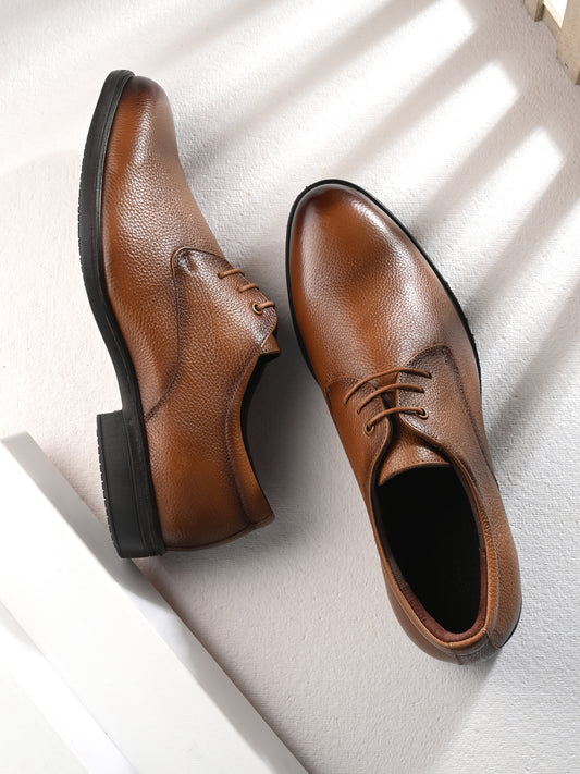 Jaxon Tan Formal Lace-up Shoes For Men