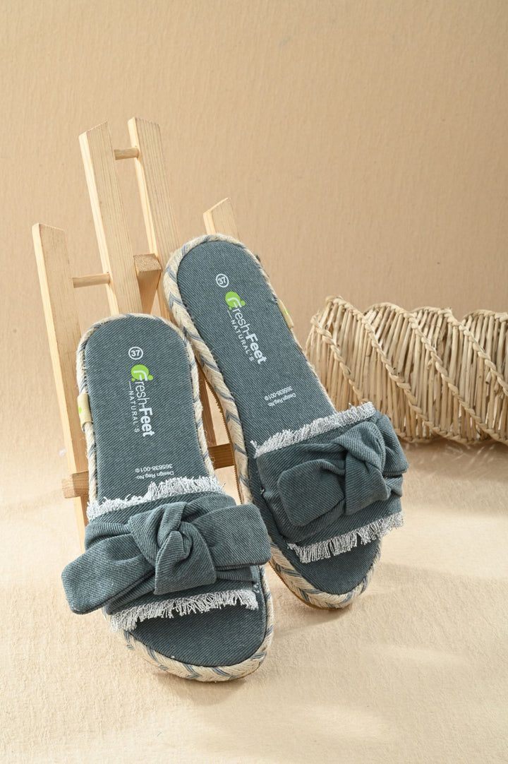Denim Grey Christina Yoga Mat Sandals for Women