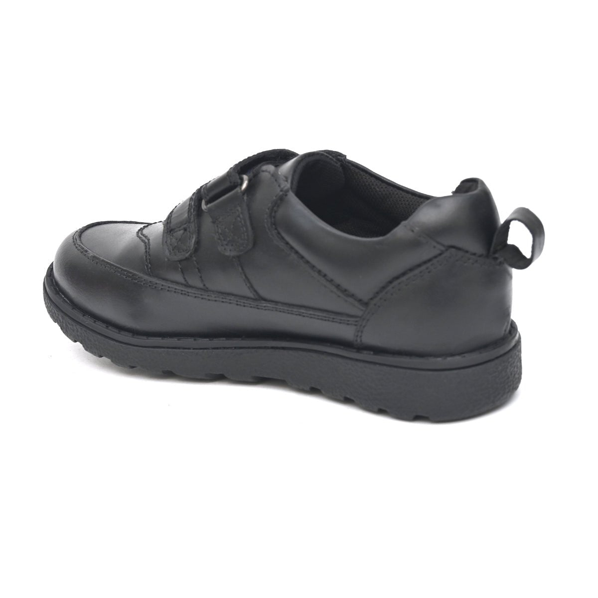 ALBERT Genuine Leather Black Dual Size technology School Shoes - Fresh Feet