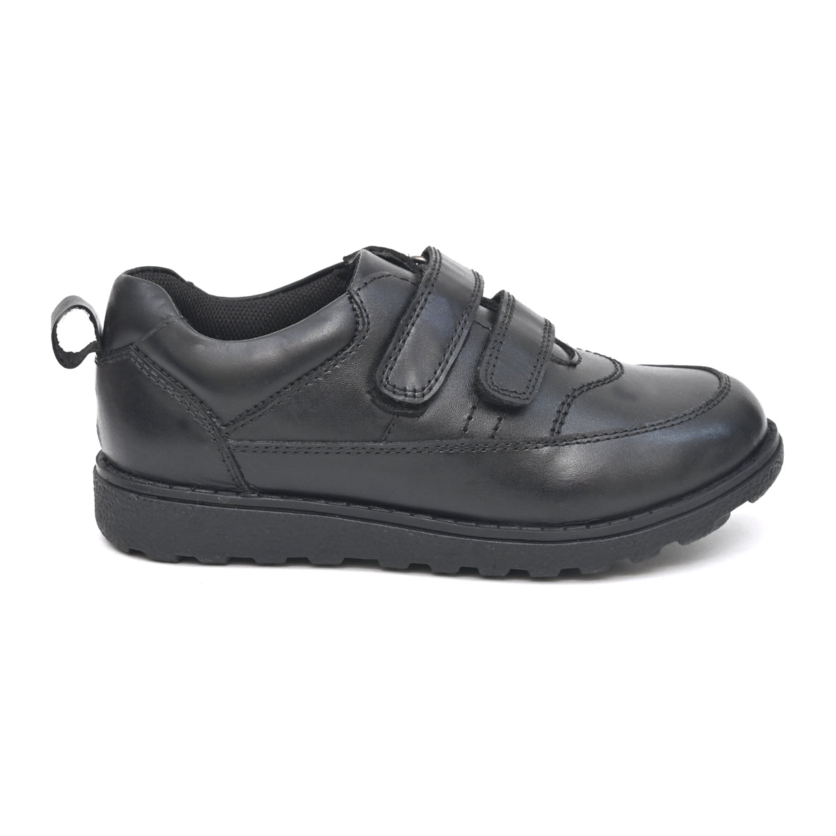 ALBERT Genuine Leather Black Dual Size technology School Shoes - Fresh Feet