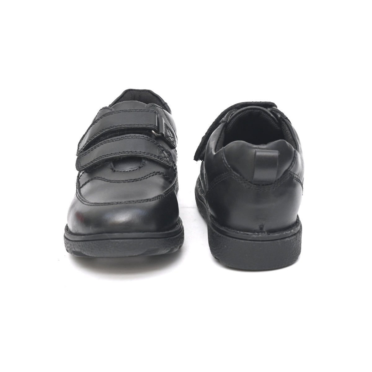 ALBERT Genuine Leather Black Dual Size technology School Shoes - Fresh Feet